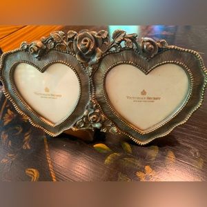Victoria’s Secret double heart brass picture frame